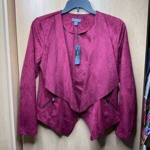🇺🇸 New Market & Spruce Women's Blazer in Deep Burgundy, Size M